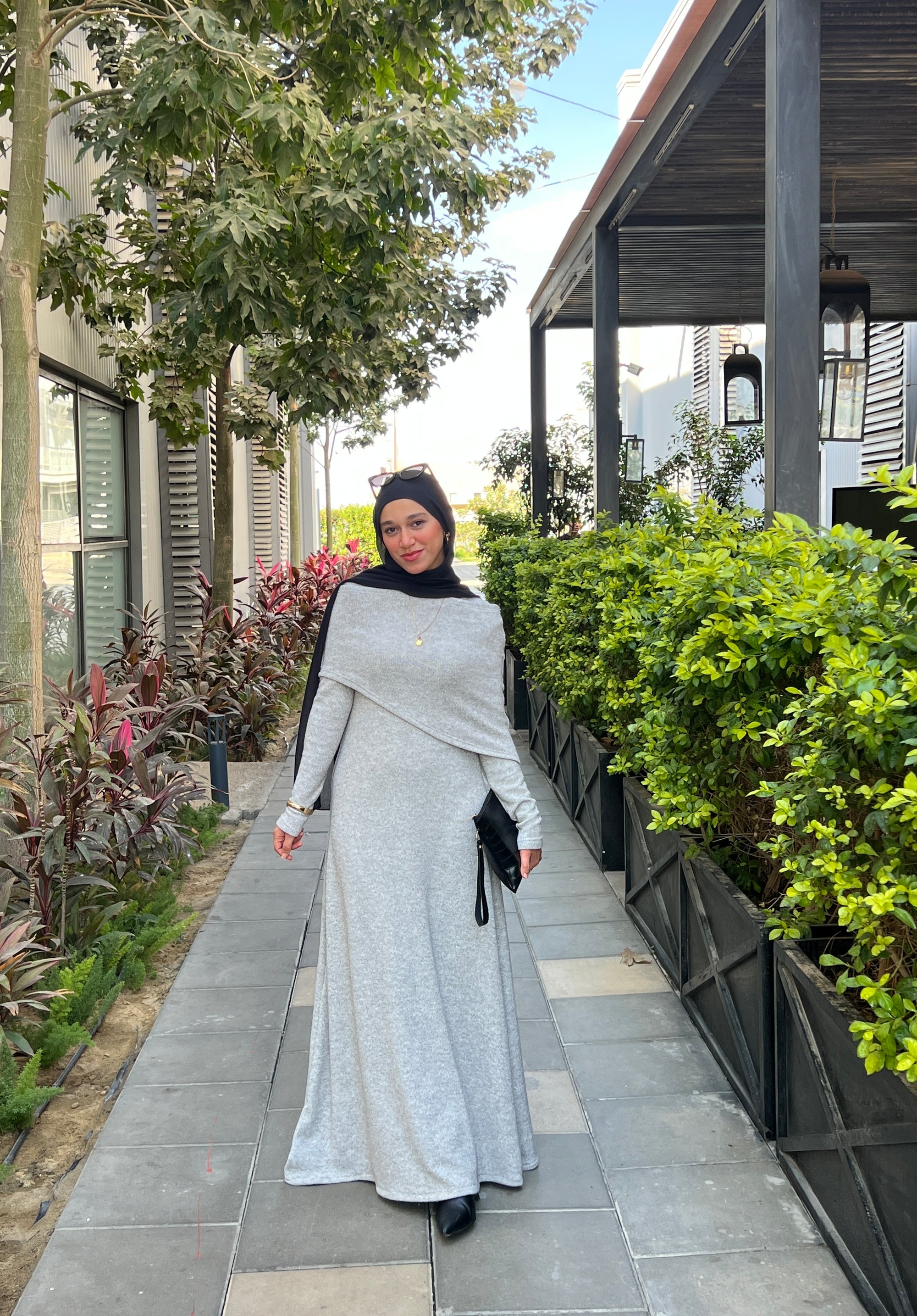 Knit Elegance dress Gray