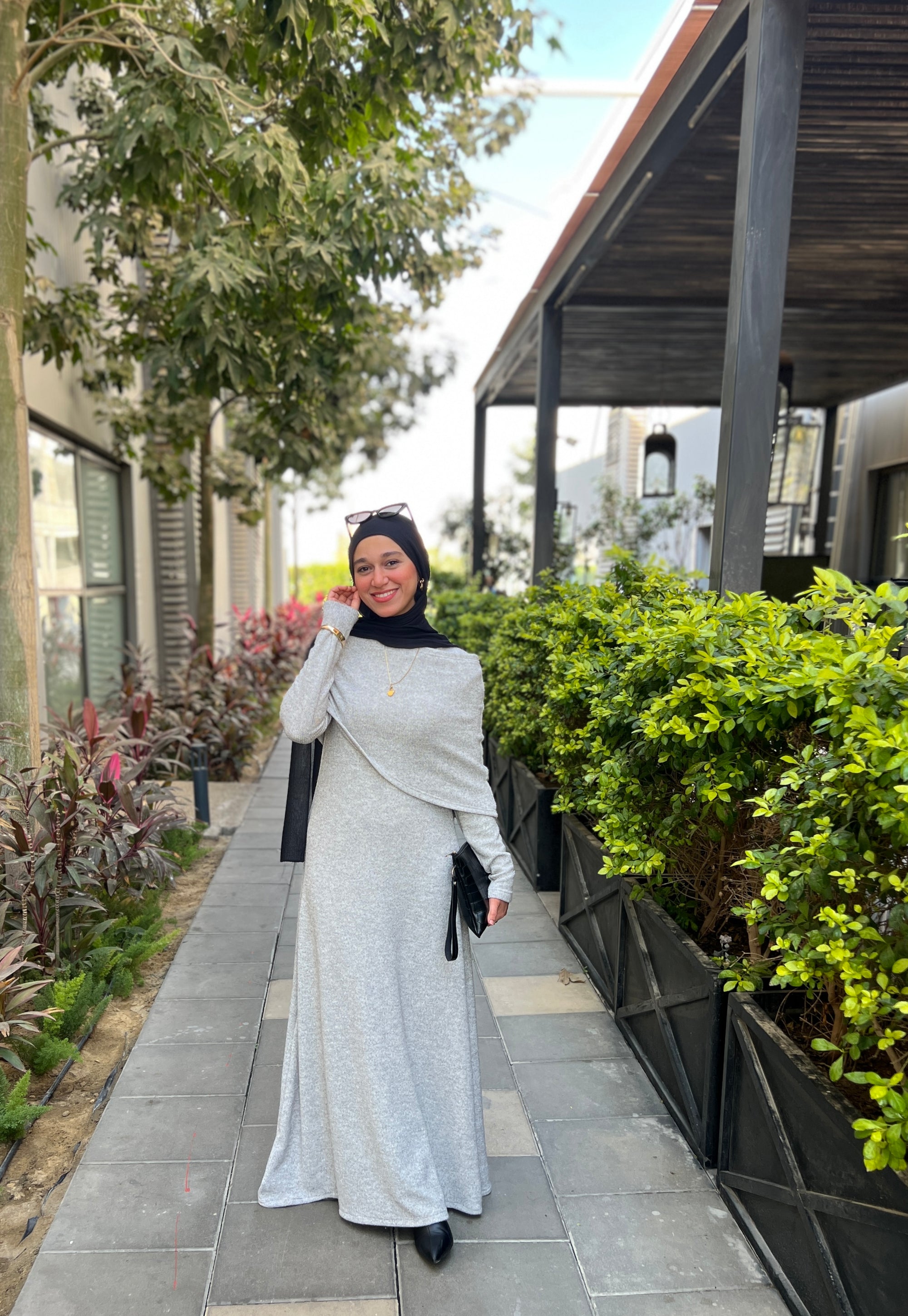 Knit Elegance dress Gray