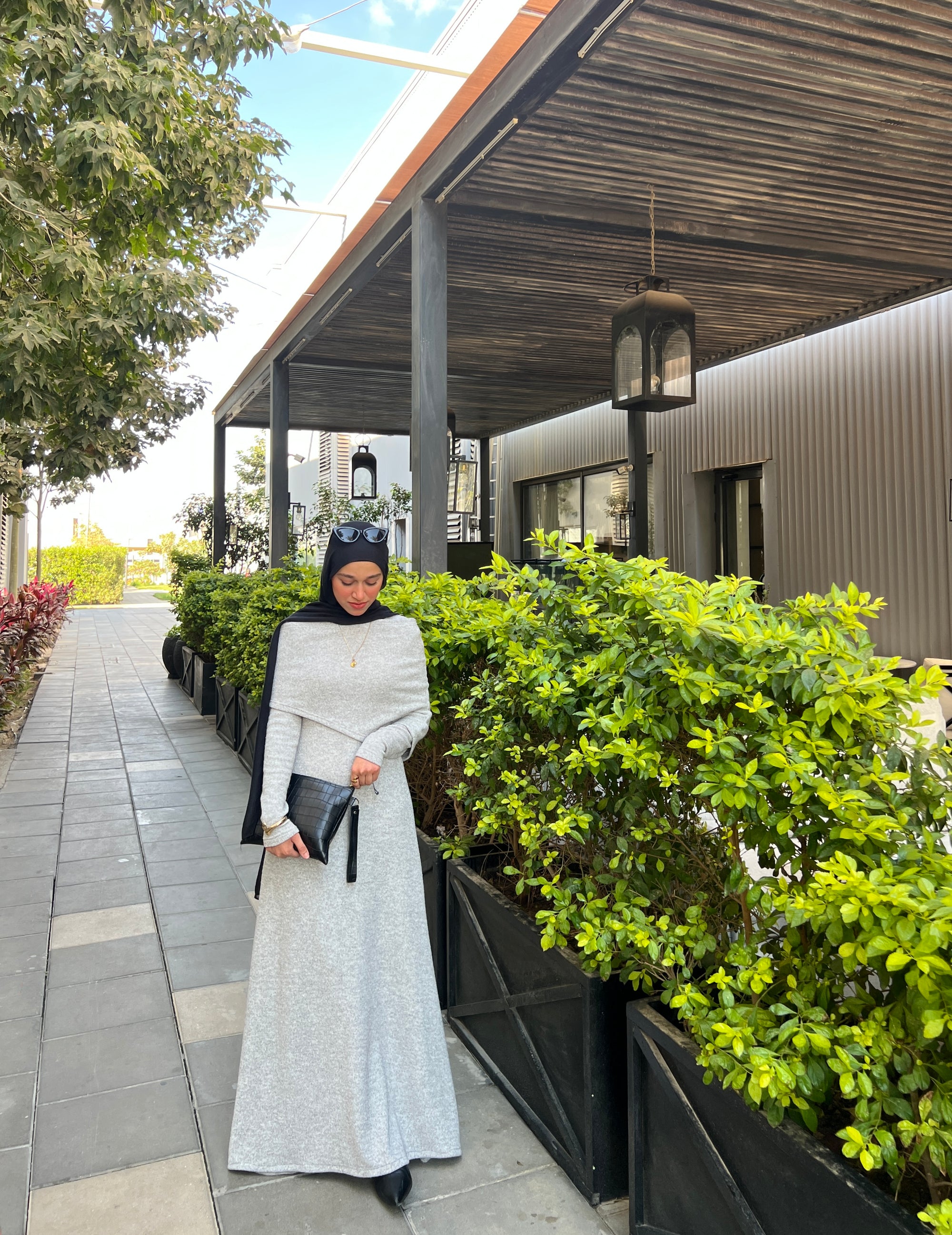 Knit Elegance dress Gray