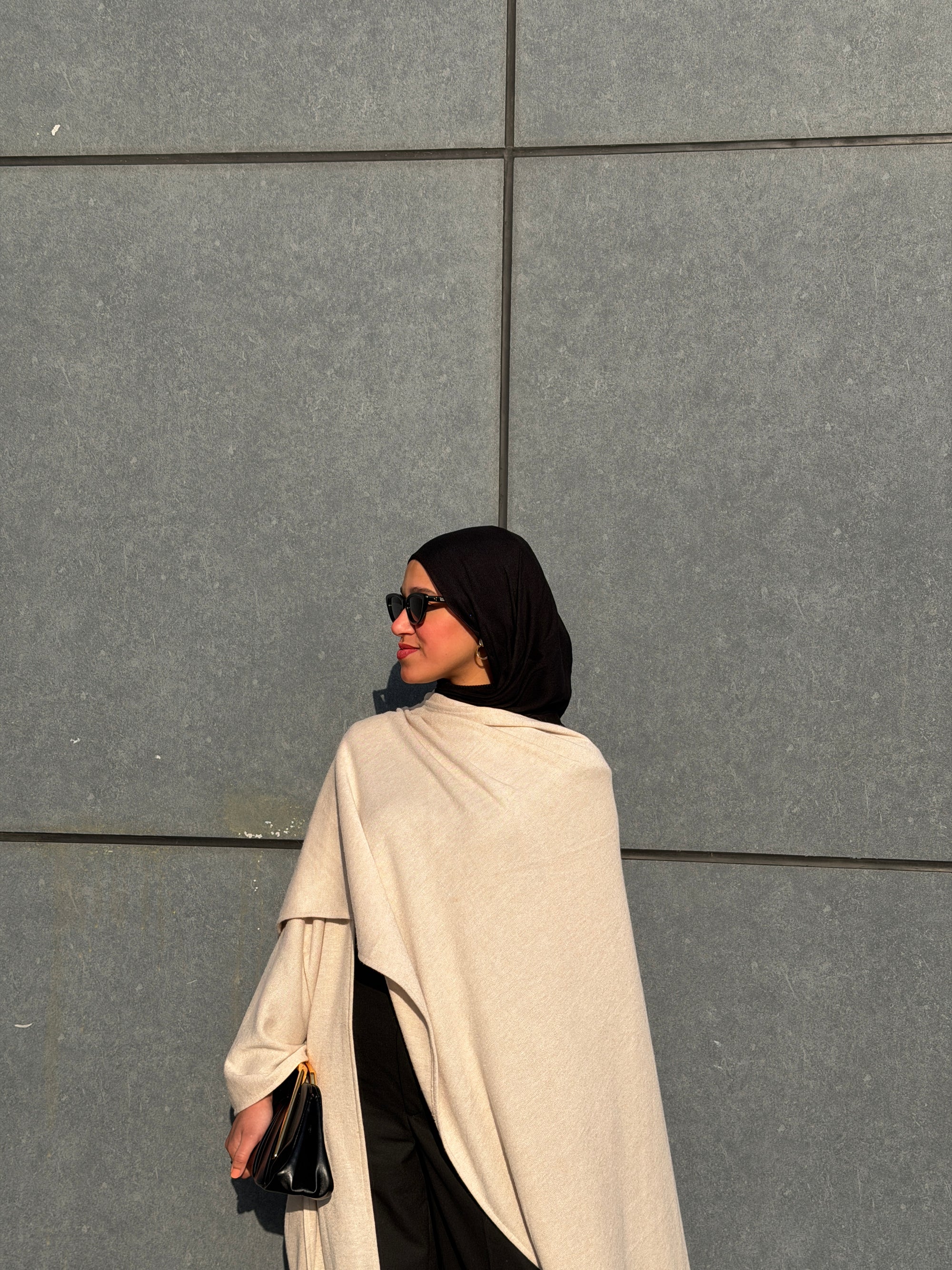 calam knit cardigan- Beige