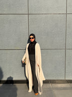 calam knit cardigan- Beige