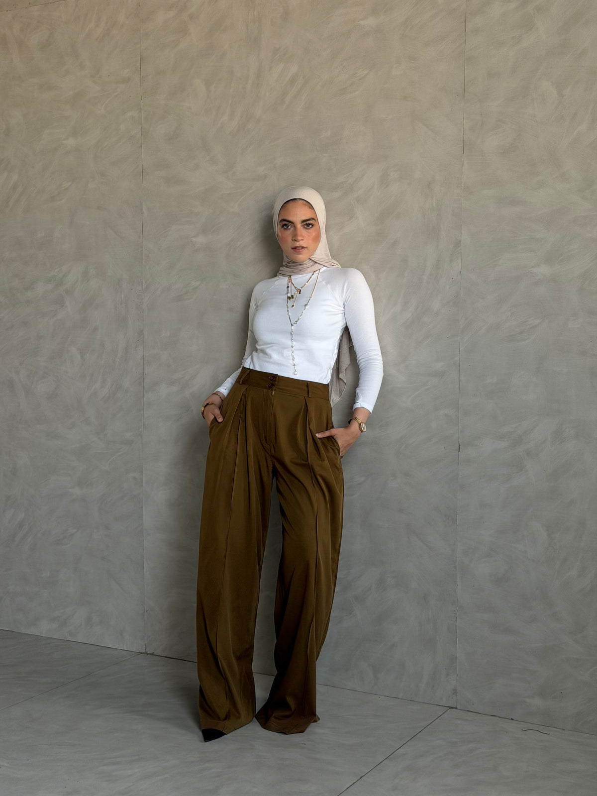 Classic Wide-Leg Pants