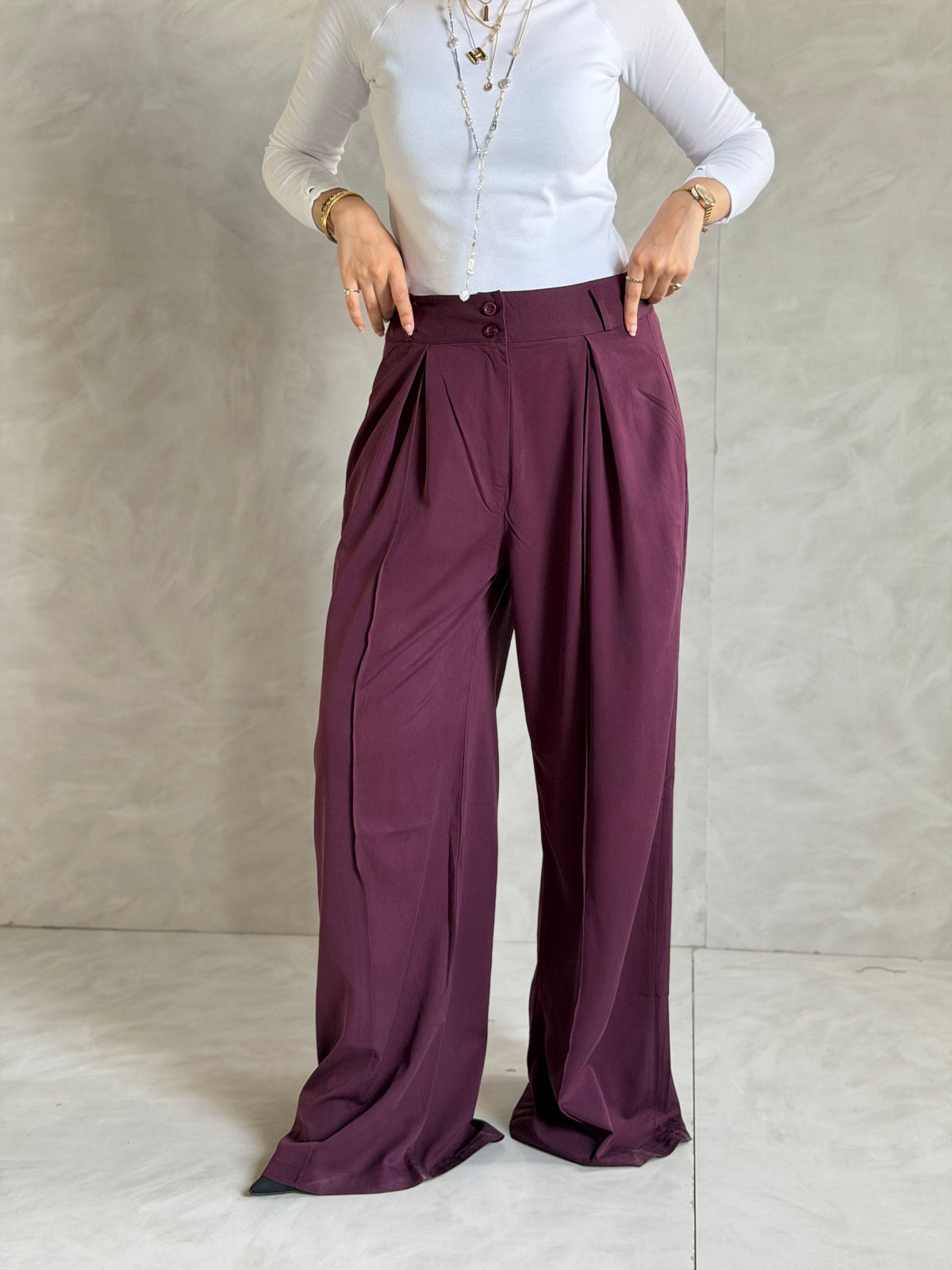 Classic Wide-Leg Pants