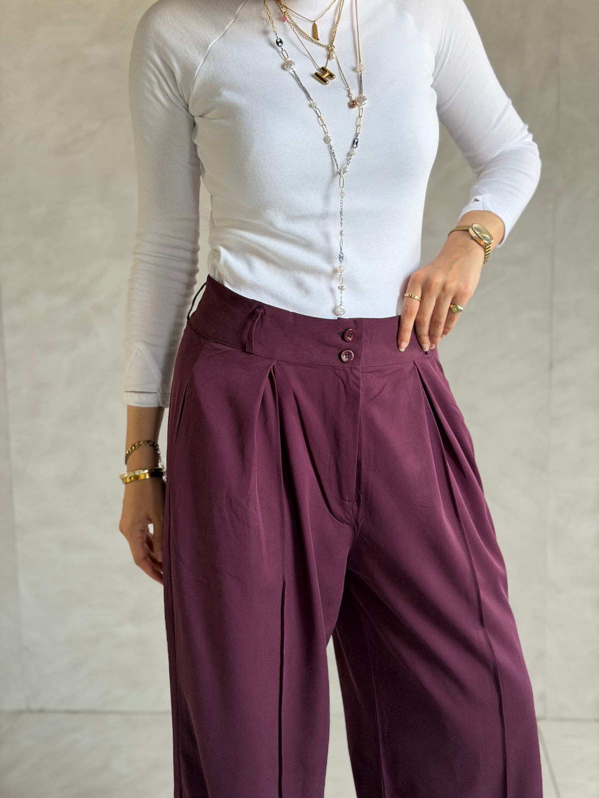 Classic Wide-Leg Pants