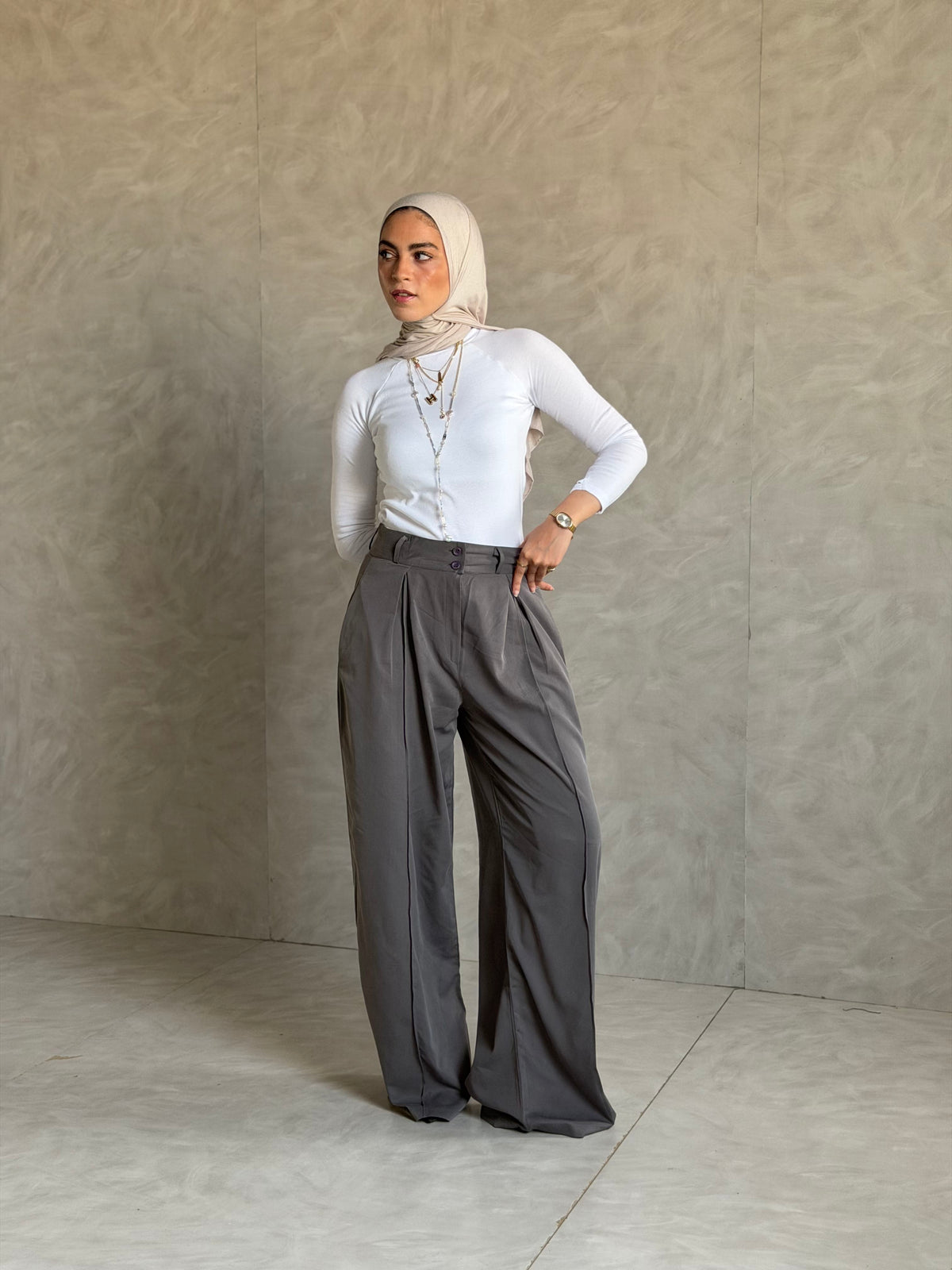 Classic Wide-Leg Pants