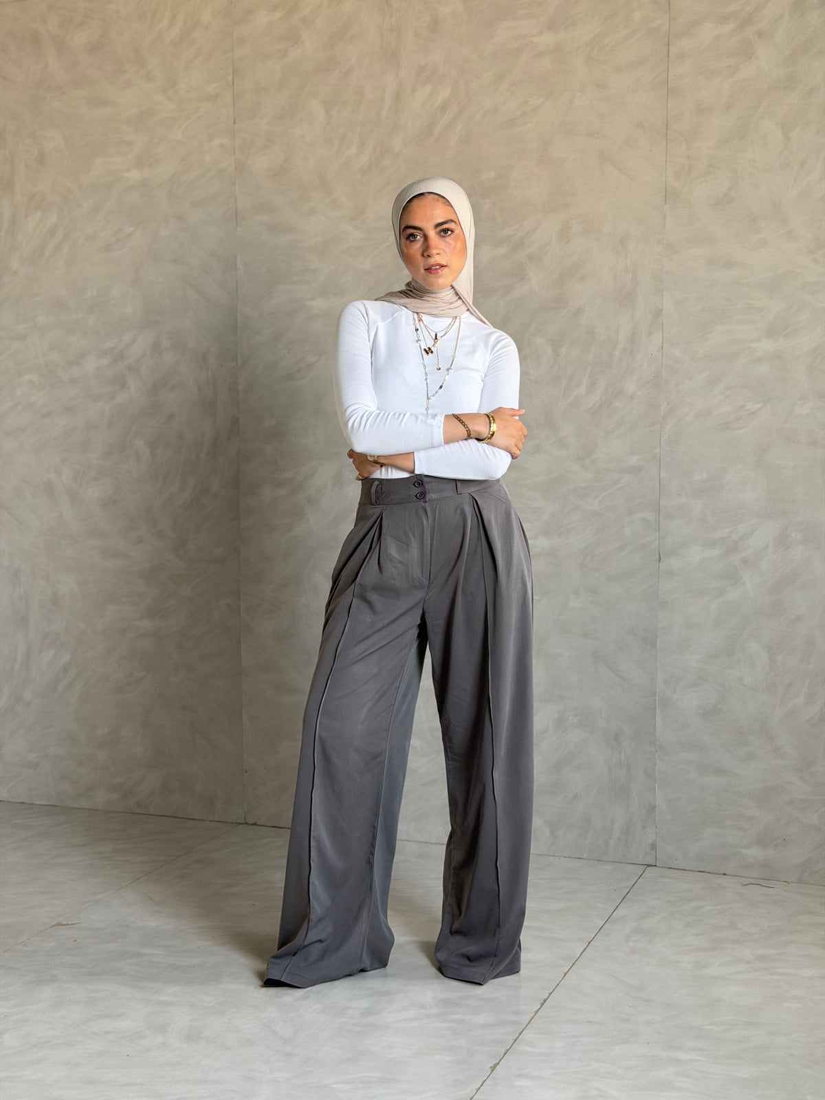 Classic Wide-Leg Pants