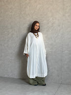 Oversized Long Linen Shirt