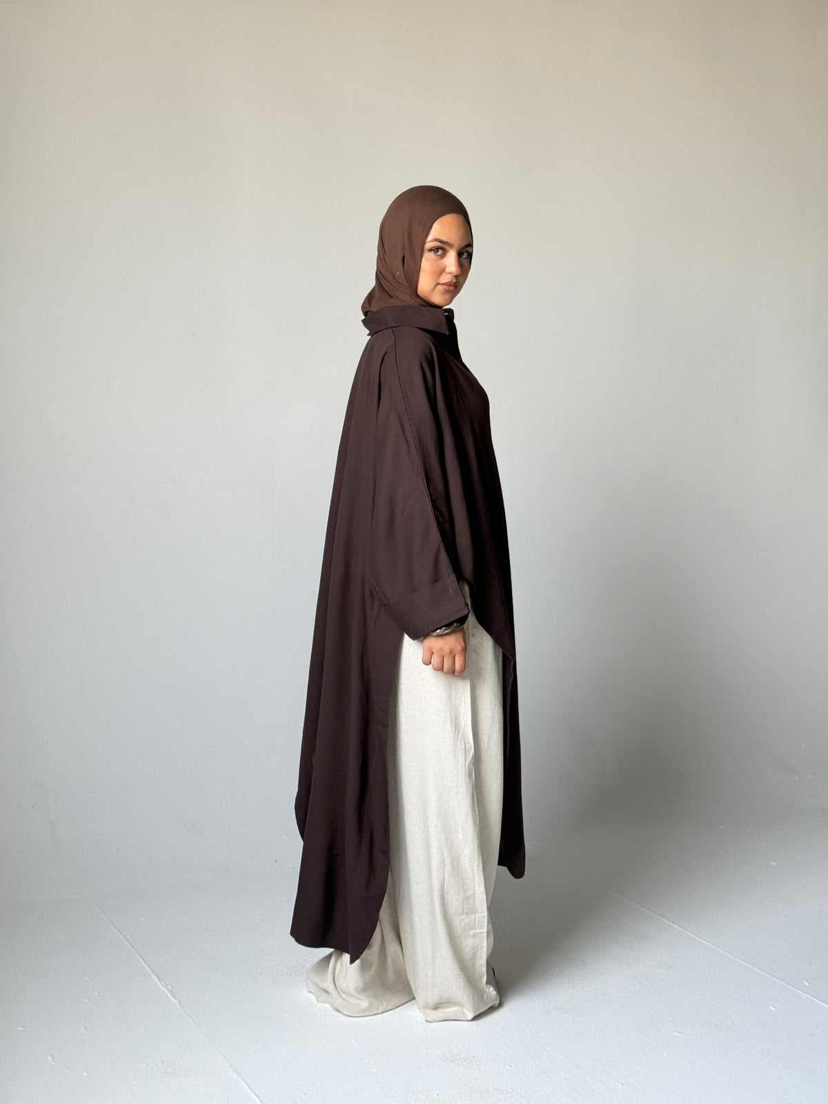 Oversized Long Linen Shirt