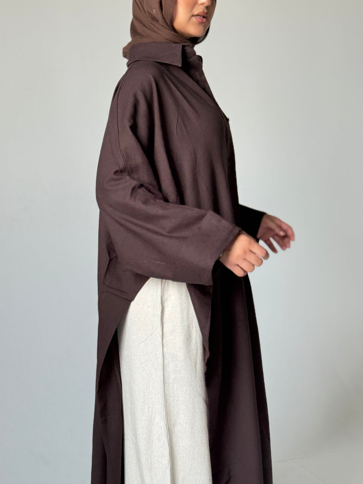Oversized Long Linen Shirt