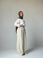 Linen Wide-Leg Pants