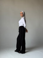 Linen Wide-Leg Pants