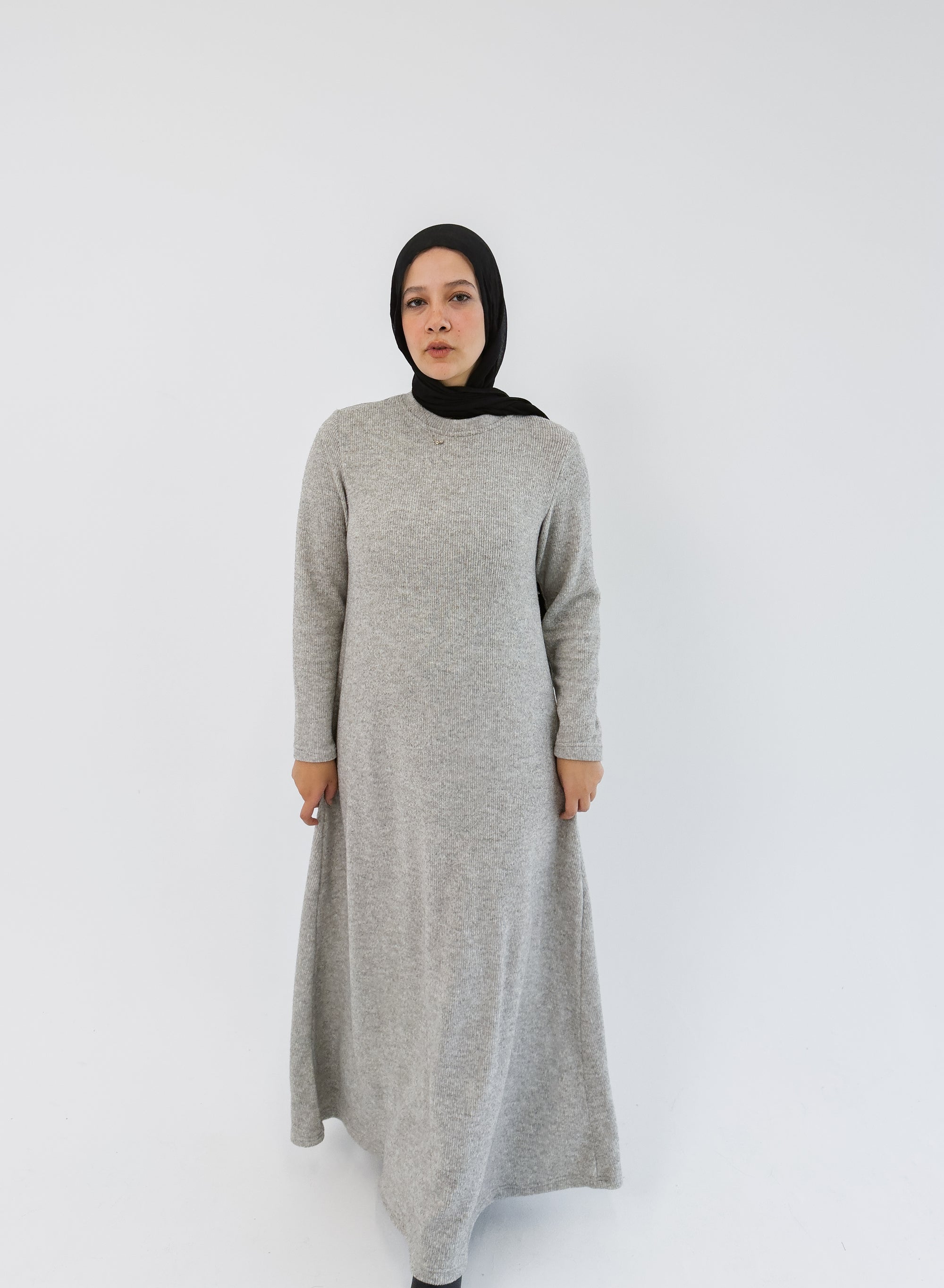 Knit Elegance dress Gray