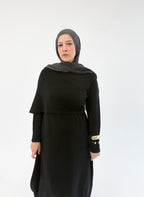Knit  Elegance Dress Black
