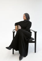 Knit  Elegance Dress Black