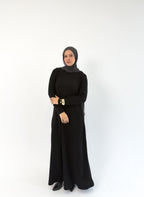 Knit  Elegance Dress Black