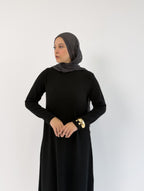 Knit  Elegance Dress Black