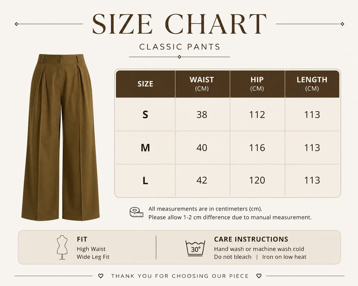 Classic Wide-Leg Pants