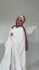 Women wearing stylish modest outfits and hijabs, showcasing modern Islamic fashion.